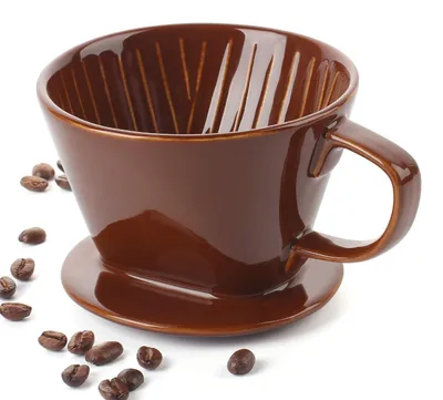 Produktbild von Keramischer Kaffeebereiter für manuelles Brühen, Braun