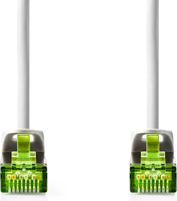 Produktbild von Nedis CAT7-Netzwerkkabel - S/FTP - RJ45 Stecker - RJ45 Stecker - 1.00 m - Snagless - Rund - LSZH - Grau - Label