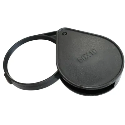 Produktbild von 50 mm Lupe 5-Fach Einschlagslupe Mini Lupe Faltlupe Leselupe Handlupe Vergrößerung