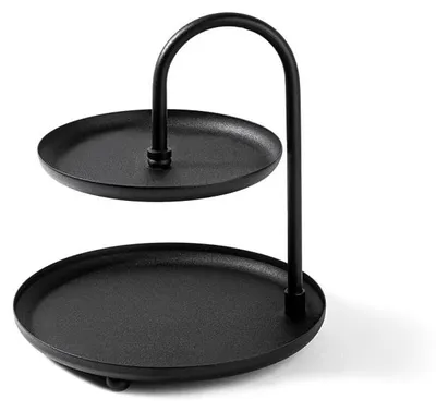 Image de Accessoire décoratif Objet déco en métal noir diamètre 20 cm hauteur 21 cm