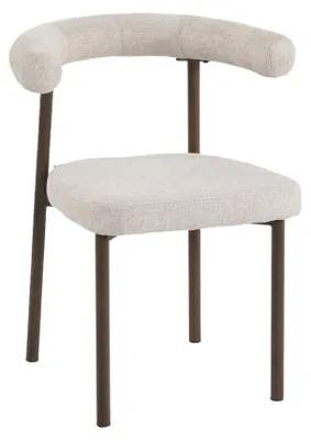 Produktbild von HOMLA Stuhl NOVARO, beige, 53,5 × 61 × 75,5 cm