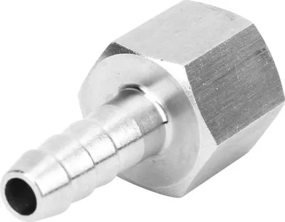 Image de Raccord fileté femelle BSPP 3/8 pouce avec raccord de tuyau, raccord rapide pneumatique (3/8 pouce - 6 mm)
