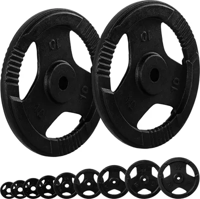 Produktbild von MOVIT Hantelscheiben Set PRO, Gusseisen Gripper, 2x 10,0 kg, Gewichte