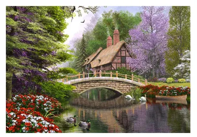 Produktbild von Castorland River Cottage Puzzle 1000 Teile   C-102365-2