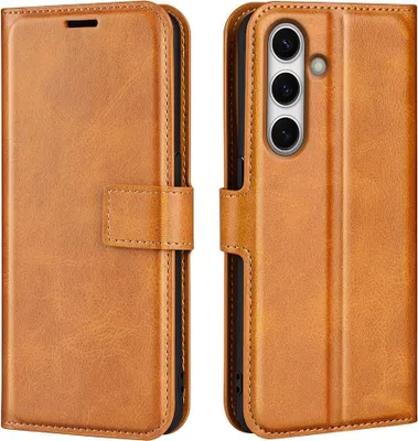 Produktbild von Samsung Galaxy S24 FE Hülle - Coverup Deluxe Klapphülle - Braun