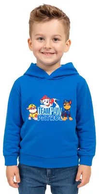 Produktbild von Paw Patrol Sweatshirt für Jungen - TEAM PAW PATROL - Kinder Kapuzenpullover Pullover mit Kapuze Hoodie Blau 110-116