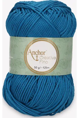 Immagine prodotto di Anchor Creativa Fino – filato di cotone per uncinetto (colore 00400)