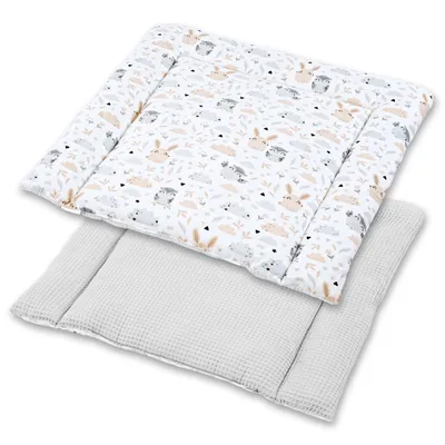 Obrázok produktu pre Prebaľovacia podložka Prebaľovacia podložka z bavlny 75x72 cm - mäkká a umývateľná Prebaľovacia podložka pre bábätká Prebaľovacia podložka z látky na prebaľovací pult Prebaľovacia jednotka alebo práčka 75 x 72