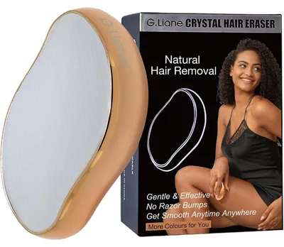 Produktbild von Kristall Haarradiergummi Hautpeeling Haarentfernungsgerät Epilierer Gold