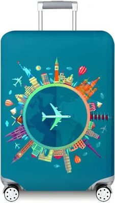 Imagen del producto de Funda elástica para maletas, de 56 a 71 cm, ideal para viajes