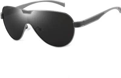Produktbild von Pilotensonnenbrille Herren UV400 polarisierte Sportbrille mit ultraleichtem Metallrahmen