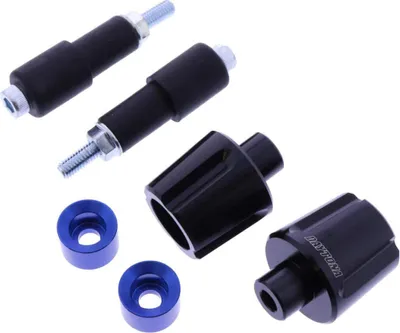 Produktbild von DAYTONA Lenkergewichte schwarz/blau 14-19 mm