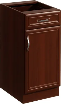Produktbild von Küchenunterschrank 40 cm ohne Arbeitsplatte Küchenmöbel, Sycylia Milano D40S1 Milano/Walnuss