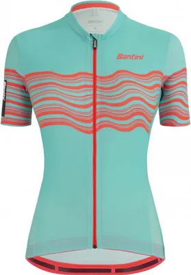 Produktbild von Santini Kurzarm Fahrradtrikot - TONO PROFILO LADY - Blau/Orange L