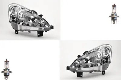 Produktbild von Scheinwerfer passend für Peugeot Partner 7 08-12 mit H4 Set Links Rechts 00006208K4 6208K4 00006206K4 6206K4 Johns