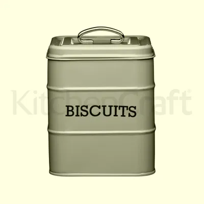 Immagine prodotto di KitchenCraft - Contenitore per biscotti in latta grigio vintage LNBISCGRY