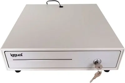 Produktbild von iggual IRON-10W, Elektronische Geldschublade, Metall, Weiß, CE, 380 mm, 335 mm