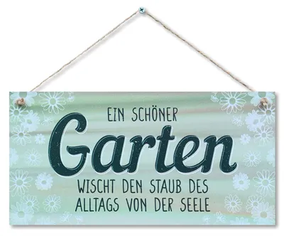 Productafbeelding van Tuinschild - Decoratieve wanddecoratie voor buiten - 15x30 cm