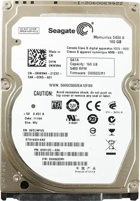 Immagine prodotto di Hard Disk 160gb Seagate Sata 2,5" Interno Momentus St9160314as Notebook Laptop