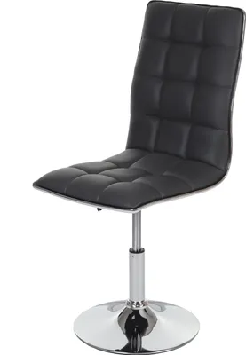 Produktbild von Esszimmerstuhl HWC-C41, Stuhl Küchenstuhl, höhenverstellbar drehbar, Kunstleder  grau