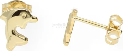 Produktbild von Kinder Ohrstecker Gold 333 Delfin JL14-06-0442 JuwelmaLux