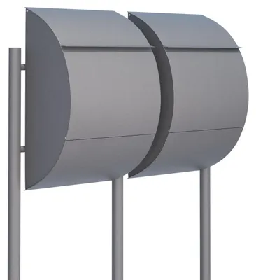 Produktbild von Briefkastenanlage Jumbo for Two in Grau Metallic