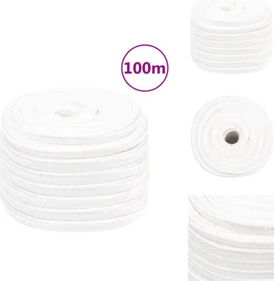 Obrázok produktu pre vidaXL Lodné lano biele 20 mm 100 m polypropylén - Laná