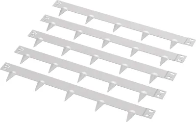 Produktbild von Aopunly Rasenkante Schnecken Abwehr Verzinkt Blumenzaun Trennrand Gartenumrandung Stahl 100x18cm 70m Silber