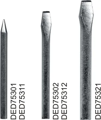 Immagine prodotto di DEDRA Punta di saldatura piatta per DED7530 2 pezzi - DED75302