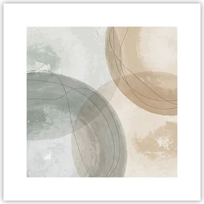 Produktbild von Poster - Poster ohne Rahmen - Aquarell Räder Pastell - 30x30 cm - Wand Bild - Wanddeko - Wandbilder - Kunstposter - Wandposter - Bilder - Kunstdruck - Wanddekoration - Wandbild - P2XAC30x30-4842