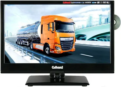 Produktbild von GTV-1682 LED-TV 15,6 Zoll Fernseher Gelhard DVD DVB-S2-T2-C Full HD 12V/24V/230V mit PVR-Funktion