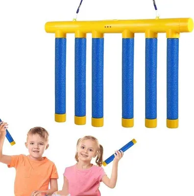 Image de Barres d'entraînement pour garçons à partir de 2 ans - 3 niveaux de réglage - Jeu de coordination œil-main - Jeu éducatif pour enfants.