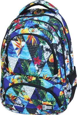 Immagine prodotto di ST.RIGHT PARADISE BP7 zaino scuola borsa TROPICAL colorata bambini adolescenti