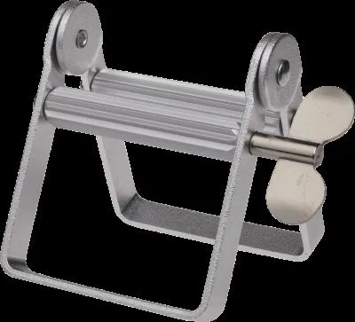 Produktbild von Stabile Tubenpresse aus Aluminium, 85x100 mm, für Tuben bis 7 cm Breite, entleert sauber und vollständig