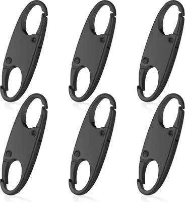 Produktbild von 6 Stück Reißverschluss Clip Diebstahlsicherung Rucksack Zipper Schloss Reißverschluss Verschluss Clip Reißverschlussschloss Reißverschluss geschlossen Schnelltrenn-Clip für Gepäck Geldbörse