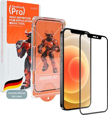 Produktbild von Cadorabo Panzer Schutz Glas für Apple iPhone 12 Schutzfolie in Ultra-Klar Hüllen freundlich - Gehärtetes (Tempered) Glas Dipslayschutz Folie in 9H Härte Anti Kratzer