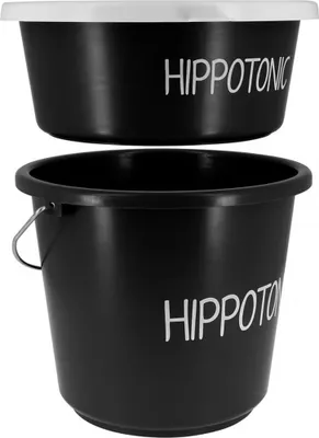 Produktbild von Hippo-tonic Stabiler Eimer 12l Schwarz Schwarz One Size
