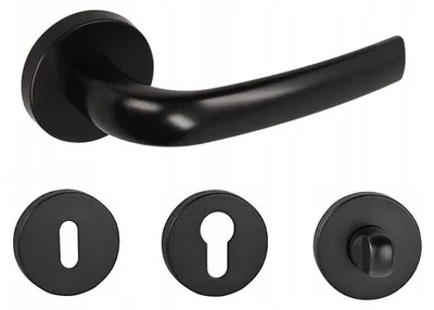 Image de Gamet FIOLLA Poignée intérieure noire avec rosaces