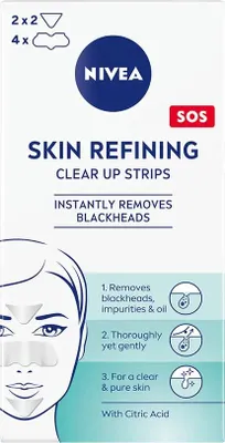 Produktbild von Nivea Skin Refining Clear-Up Strips Anti-Blackhead Patch, 6 Stück