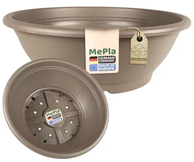 Produktbild von MePla - Pflanzschale mit Bodenloch ø 60 cm taupe