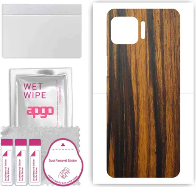Produktbild von apgo Rückseite Schutzfolie, Skin, kompatibel mit Motorola Moto G 5G Plus, Hinten Displayschutzfolie aus Vinylfolie, kratzfest, einfache Montage - Tigerwood