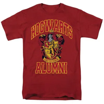 Productafbeelding van Harry Potter - "Hogwarts Griffondor Alumni" T-shirt voor heren/dames, uni model, TV38760 (XXL) (Kardinaal)