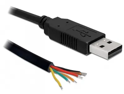 Produktbild von DeLOCK 83116, Schwarz, 1,8 m, USB Typ-A, DB-9