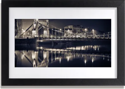 Produktbild von Bild 30x20 MDF-Rahmen Wandkunst Bridge-Architektur