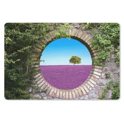 Produktbild von MuchoWow® Mauspad Mousepad Lavendel - Ausblick - Blumen - Sommer 27x18 cm - Mousepads - Maus Mat - Pad - Mausunterlage - Büroartikel - Desk Matten