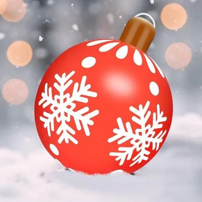 Immagine prodotto di Pallina di Natale rossa da 66 cm per la casa e il giardino