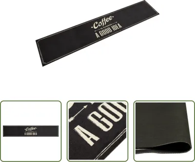Produktbild von The Living Store Küchenteppich Waschbar Kaffee 60x300 cm Samt