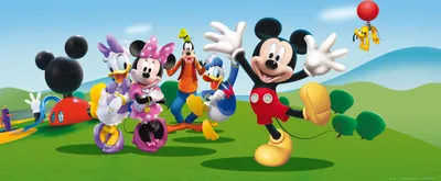 Produktbild von Disney Poster Micky Maus Blau und Grün - 600877 - 202 x 90 cm