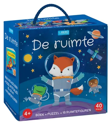 Image de De Ruimte - Livre et puzzle, 10 figurines