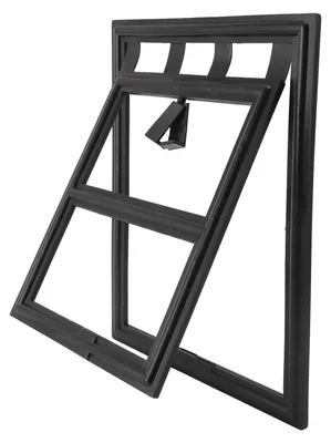Image de Porte pour animaux de compagnie avec verrouillage - Porte pour chiens/chats - Porte avec fonction de verrouillage - Porte coulissante pour animaux de compagnie - Installation facile - Robuste et durable - Porte pour animaux